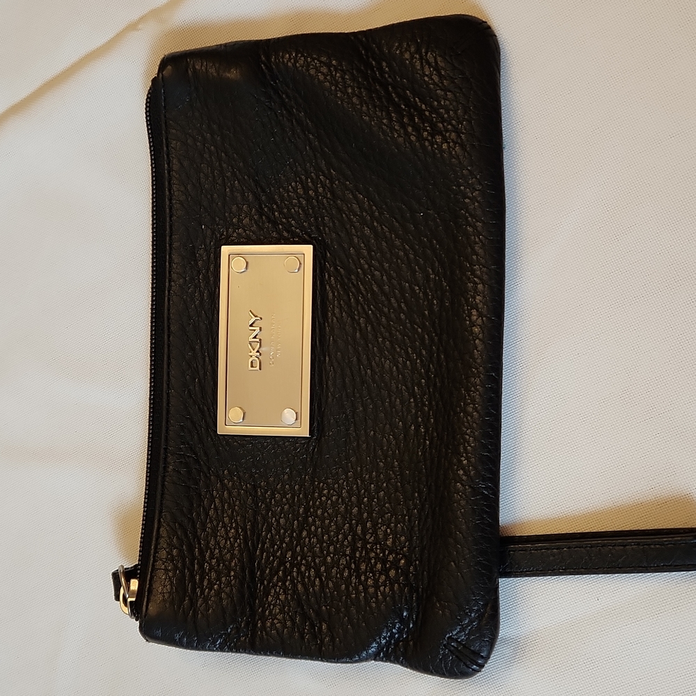DKNY Leather Wristlet